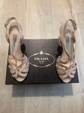 Suede Prada Sandals